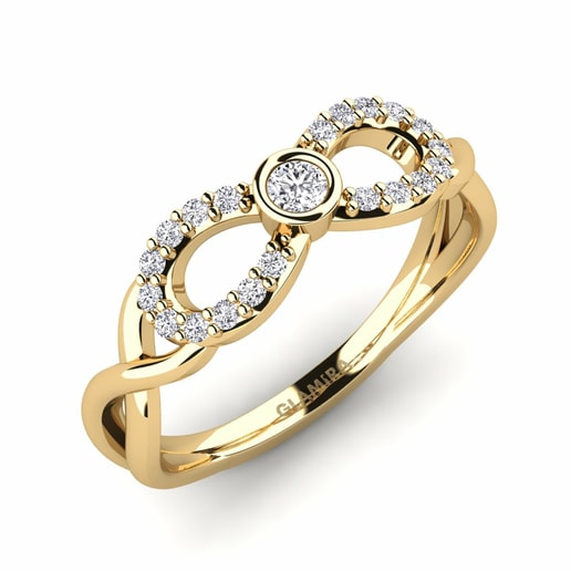 Anillo Rigeo Oro Amarillo 585 & Diamante