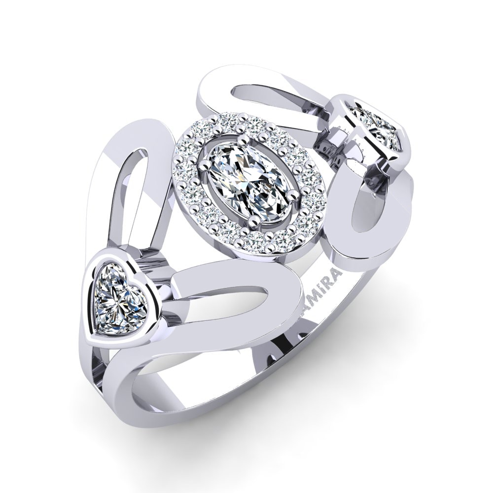 Promise Rings Sretonan 925 Silver Swarovski Crystal