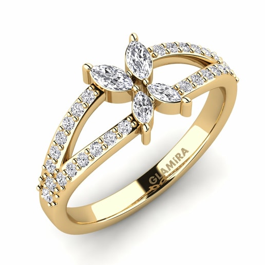 Anillo Vomar Oro Amarillo 585 & Diamante