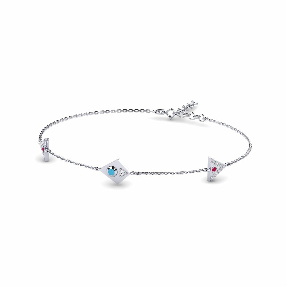 9ct White Gold Women's Bracelet Attachment