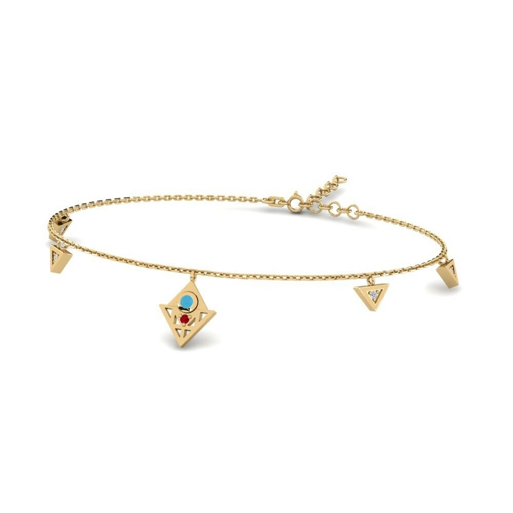Rode Zirkoon Dames Armband Brevity