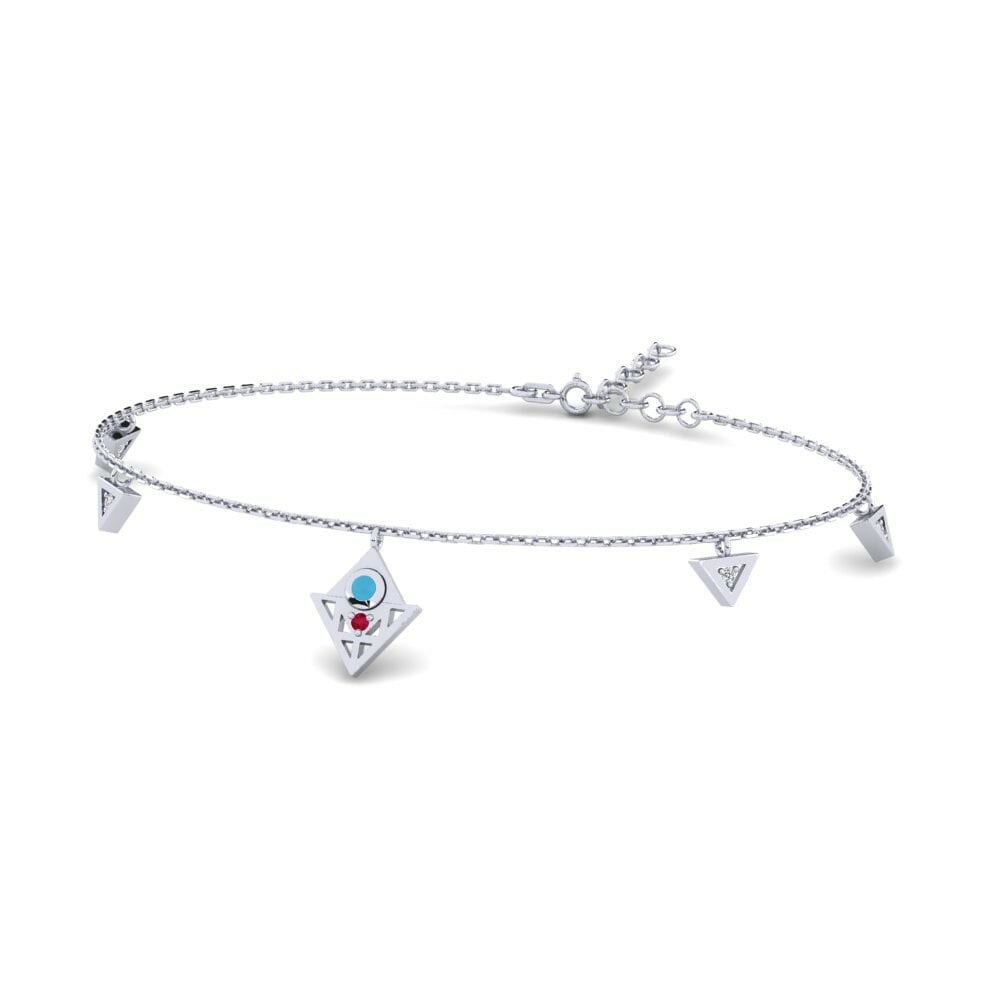 9ct White Gold Women's Bracelet Brevity