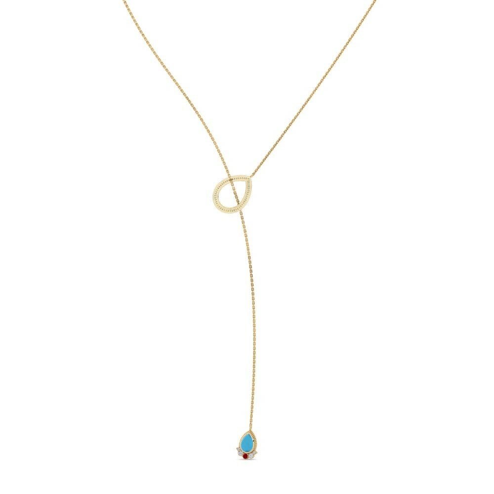 Rode Zirkoon Ketting Ettondo