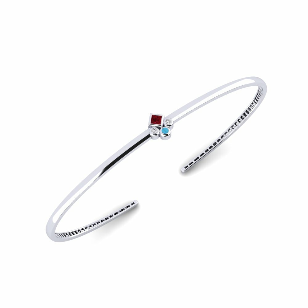 9ct White Gold Palm Cuff Mondoho