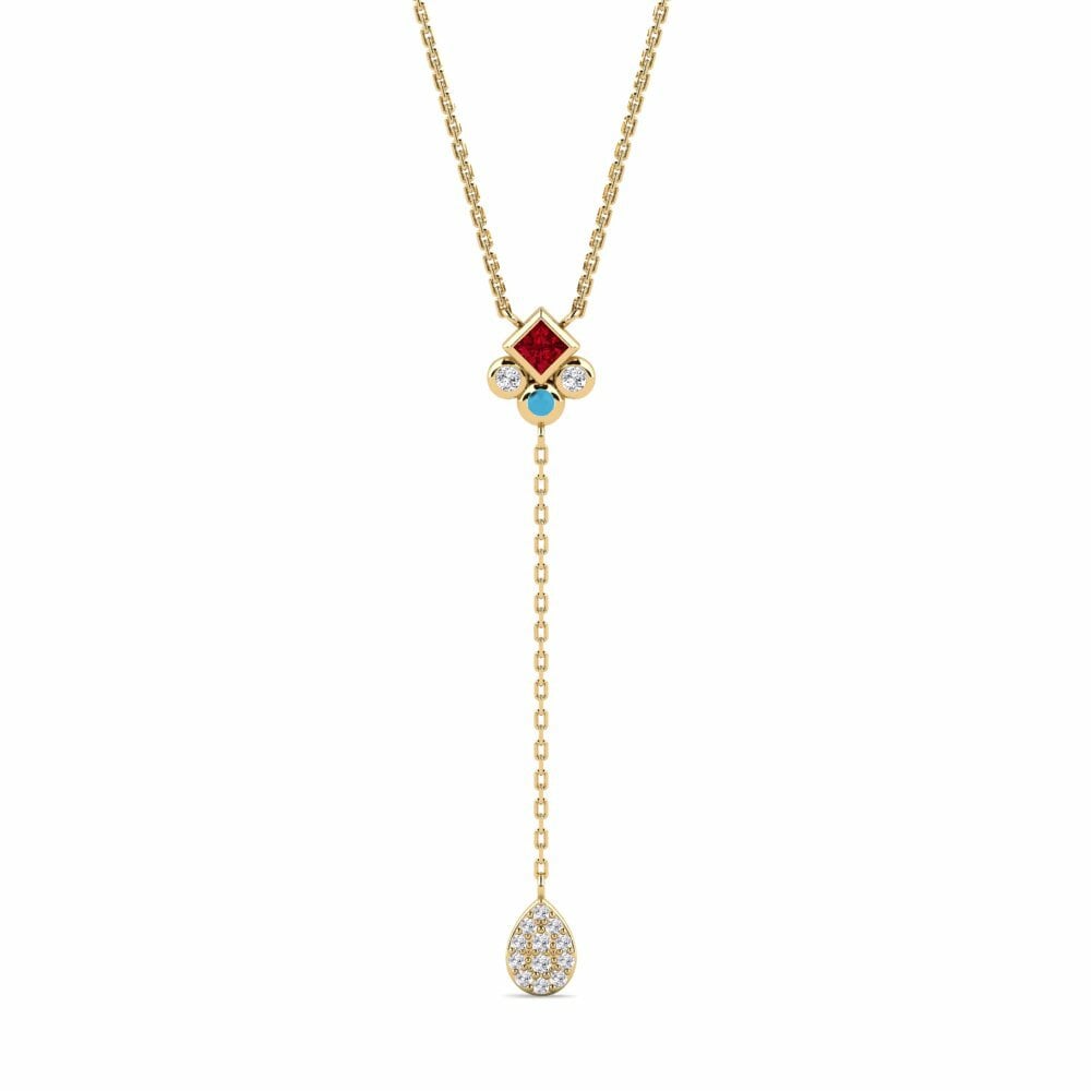 Rode Zirkoon Ketting Palankus
