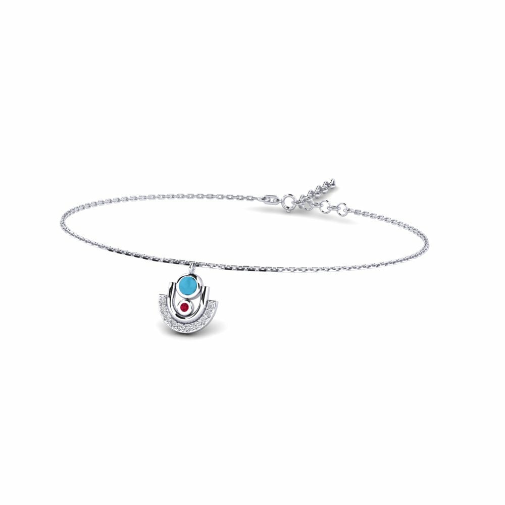 9ct White Gold Women's Bracelet Pescara