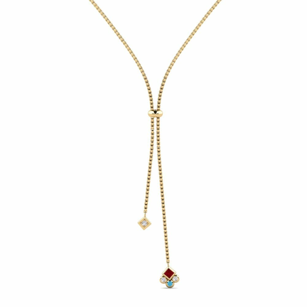 Rode Zirkoon Ketting Piliens