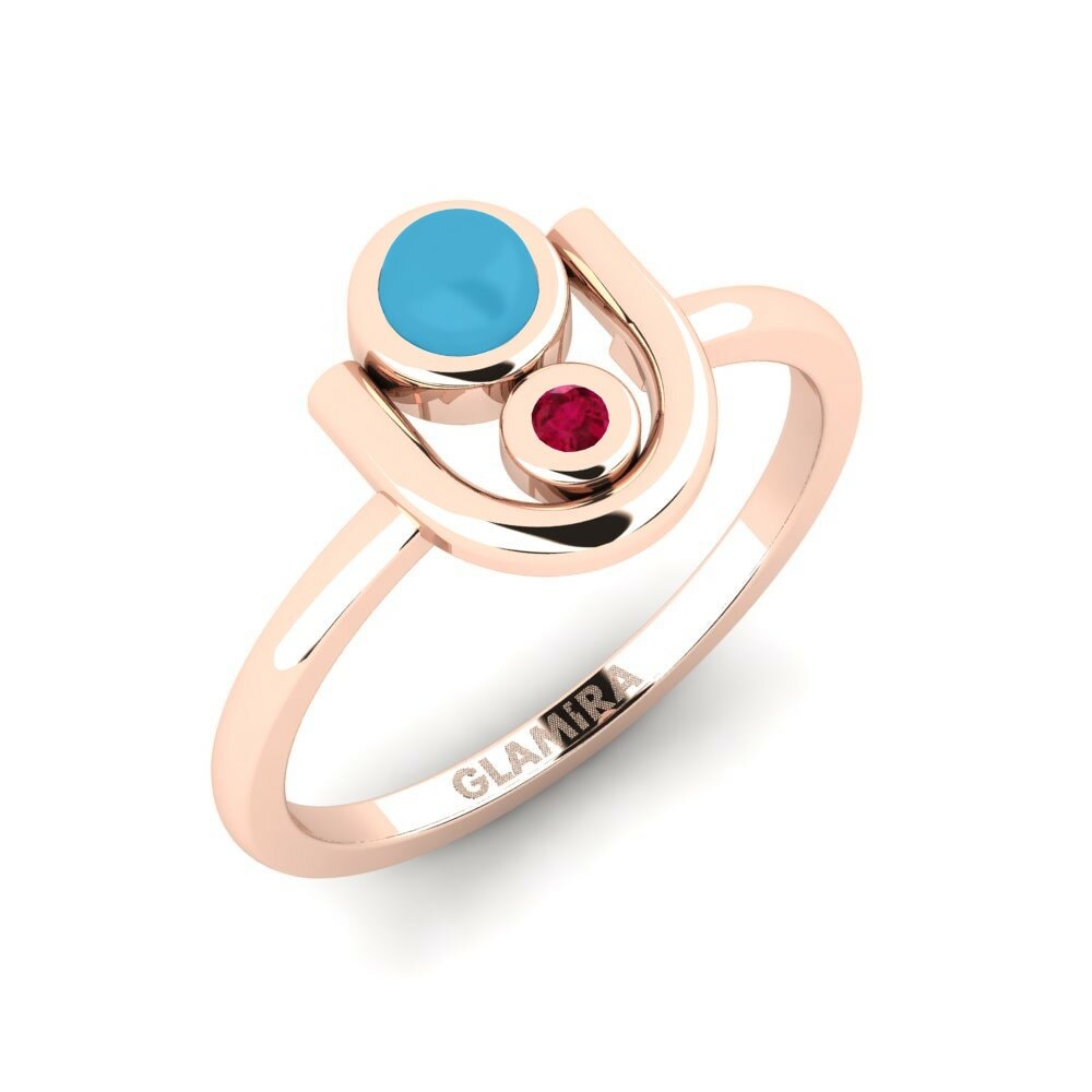 14K Rood Goud Pinkring Sestosan