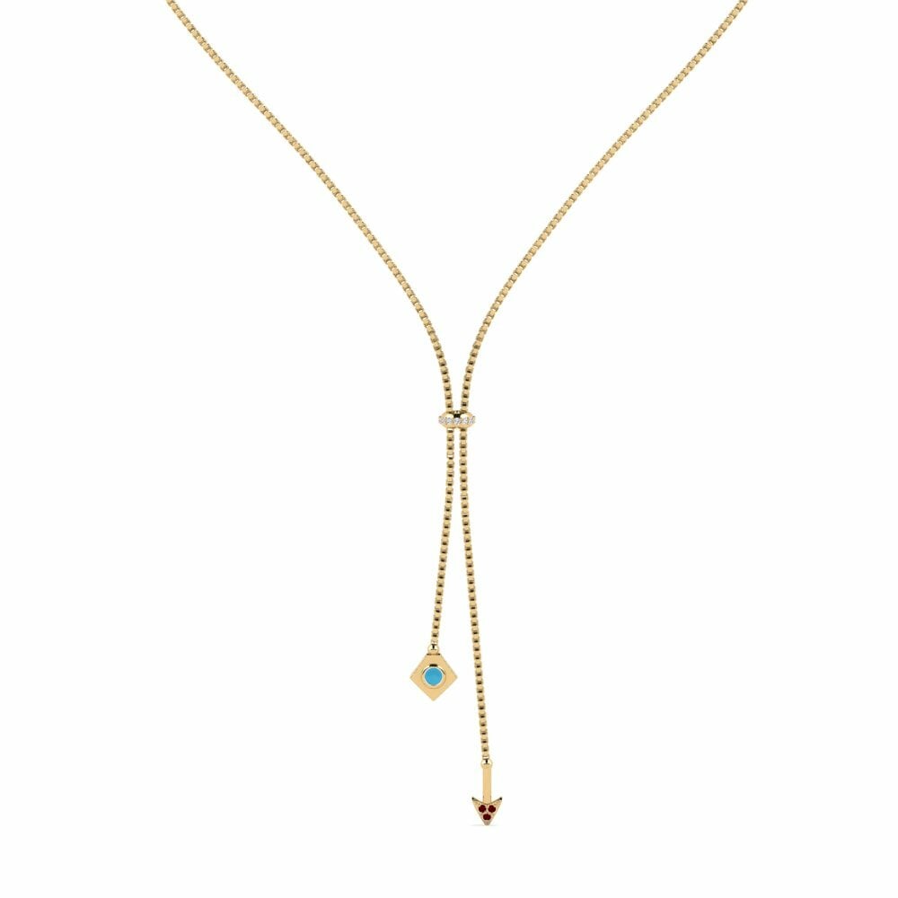 Rode Zirkoon Ketting Uccam