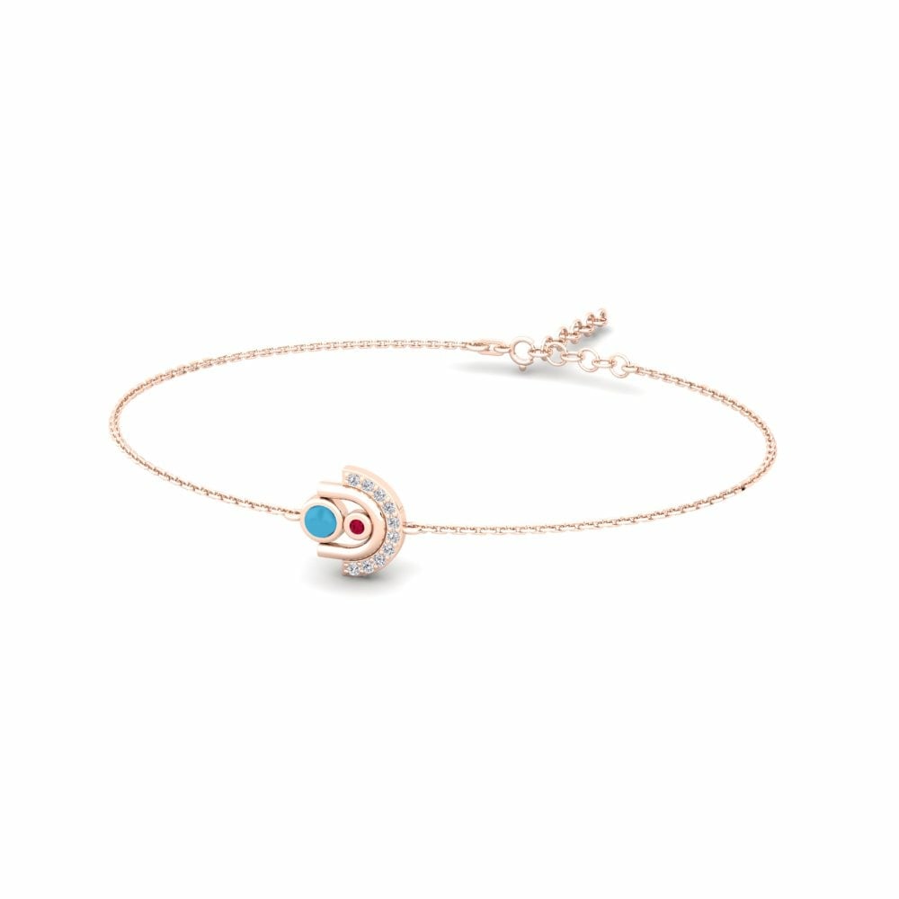 14K Rood Goud Dames Armband Umbriap