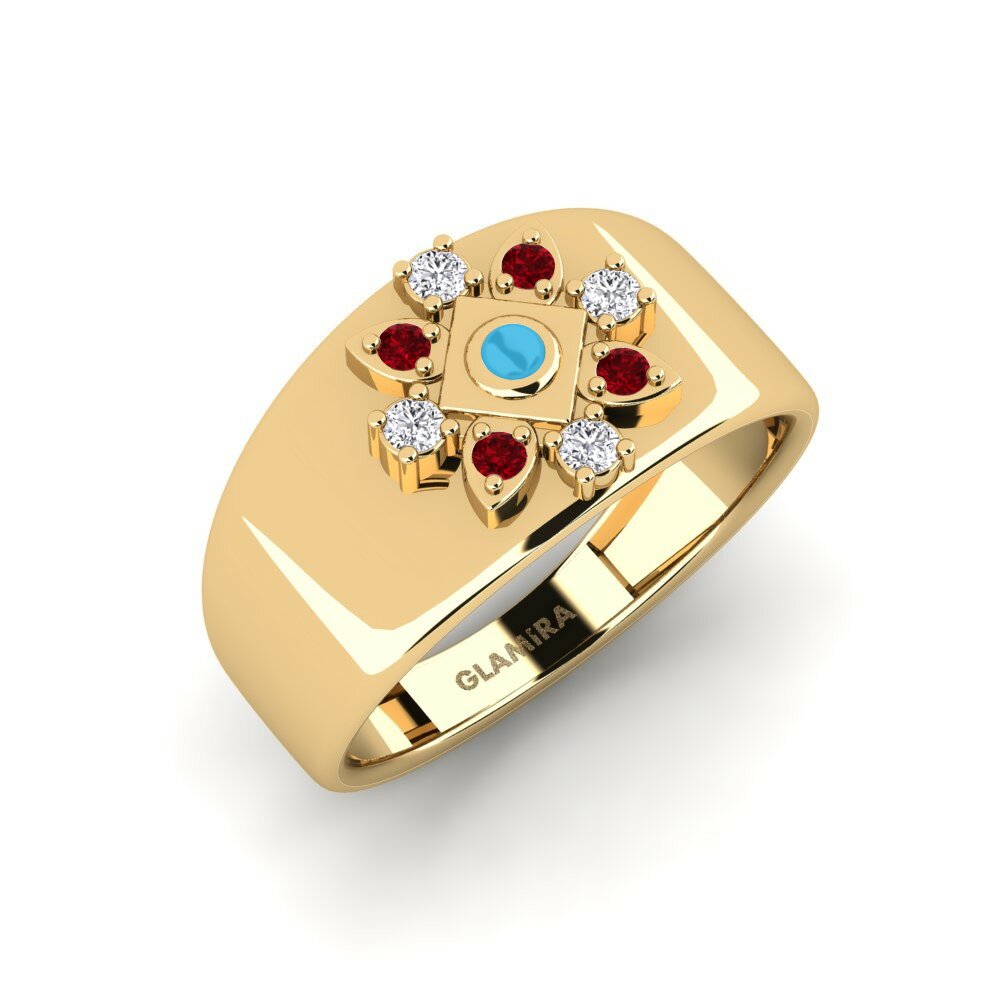 Rode Zirkoon Ringen Yonekyimhu