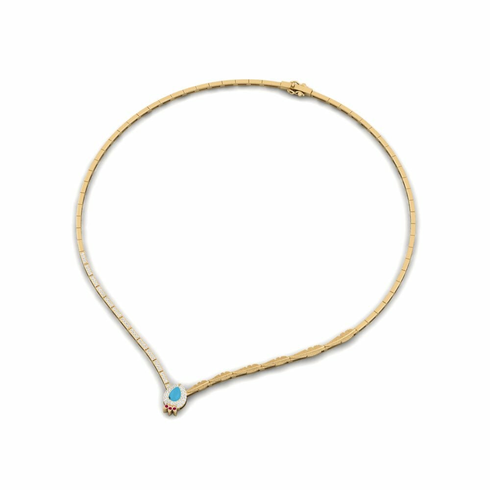9K Geel Collier Sonuvatje