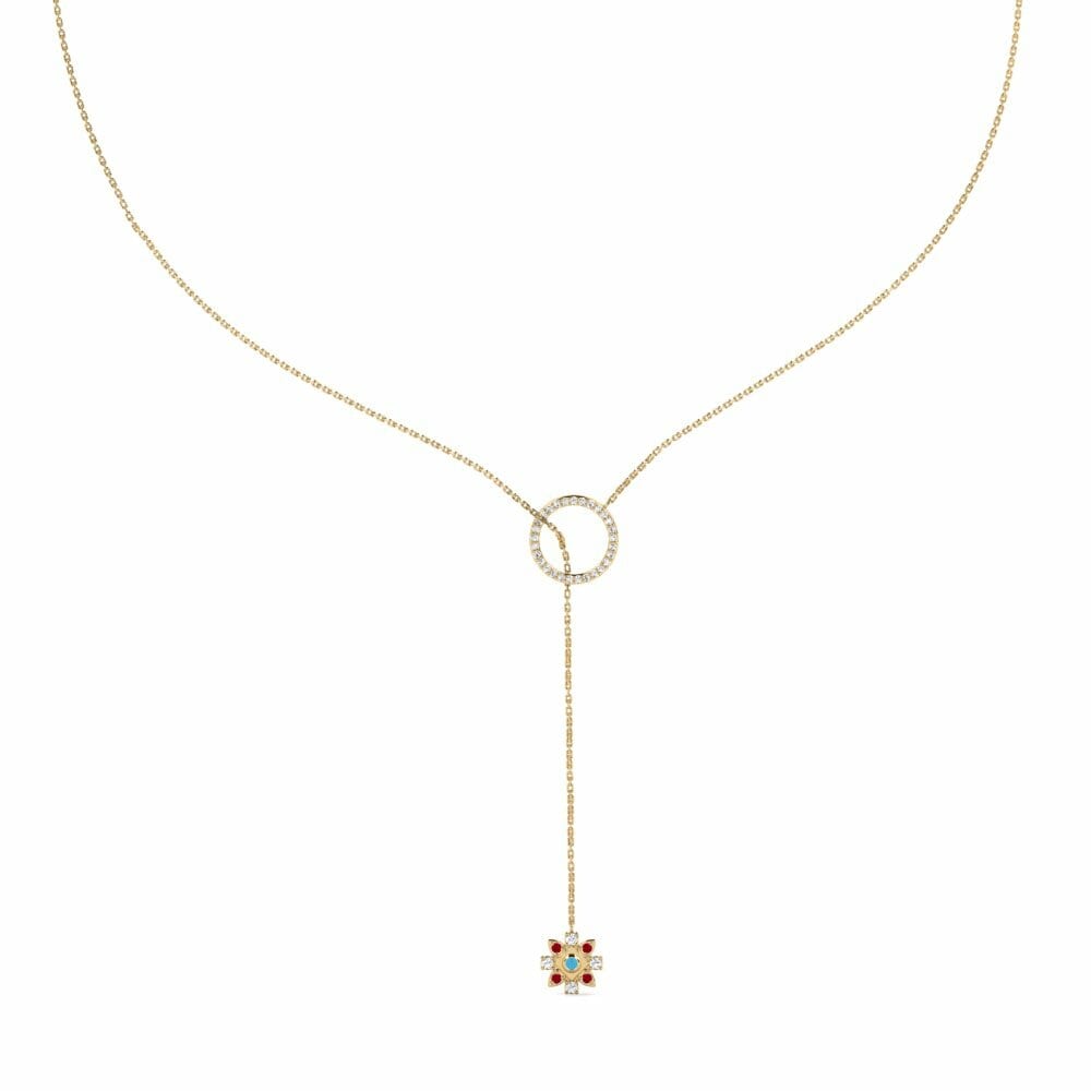 Rode Zirkoon Ketting Parlieciba