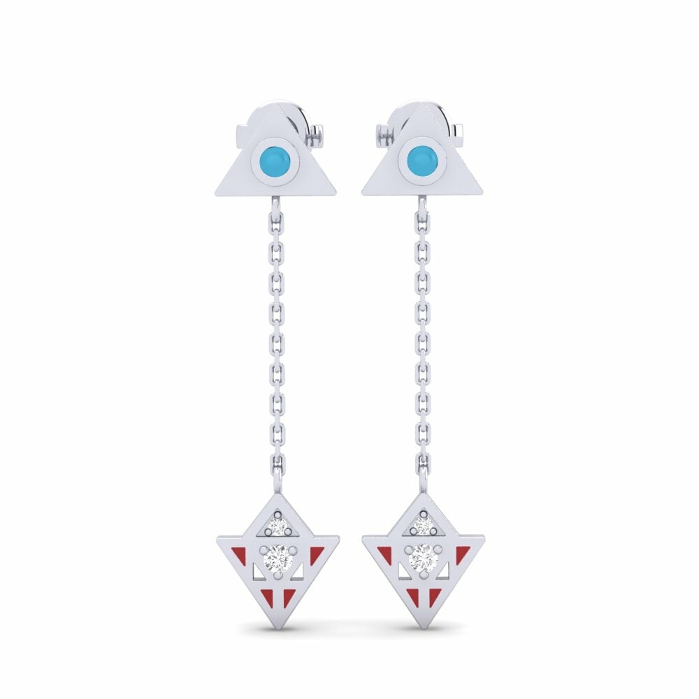925 Zilver Dames Oorbellen Recreation - B