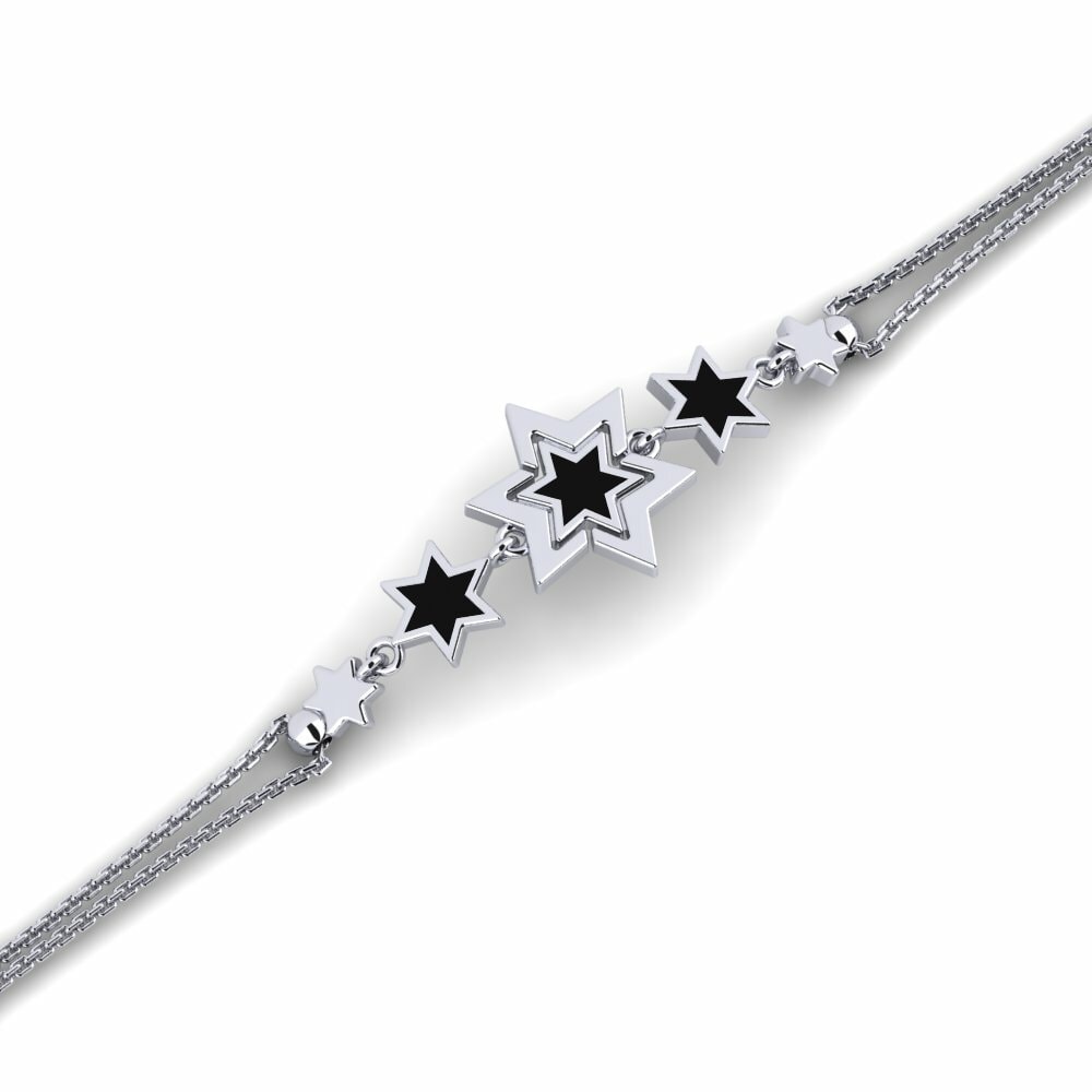 Pulsera Axsetr 9k Oro Blanco