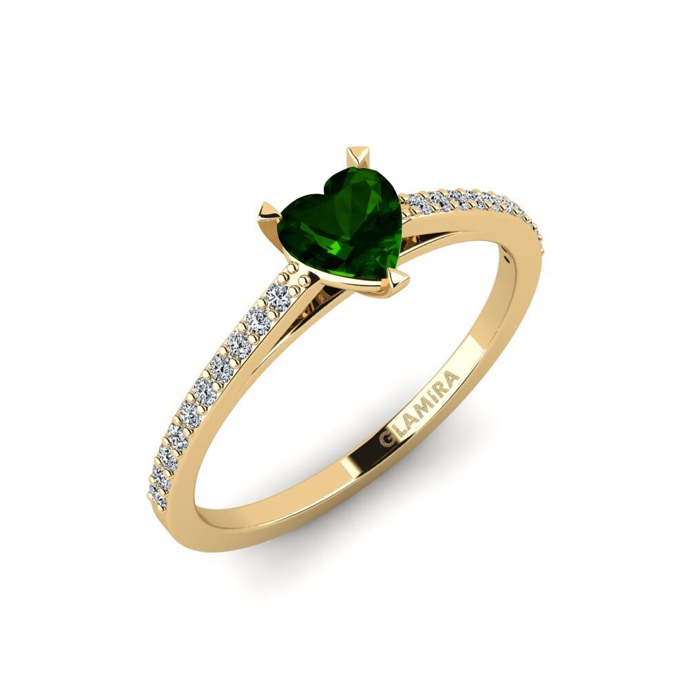 Green Tourmaline Engagement Ring Blehe