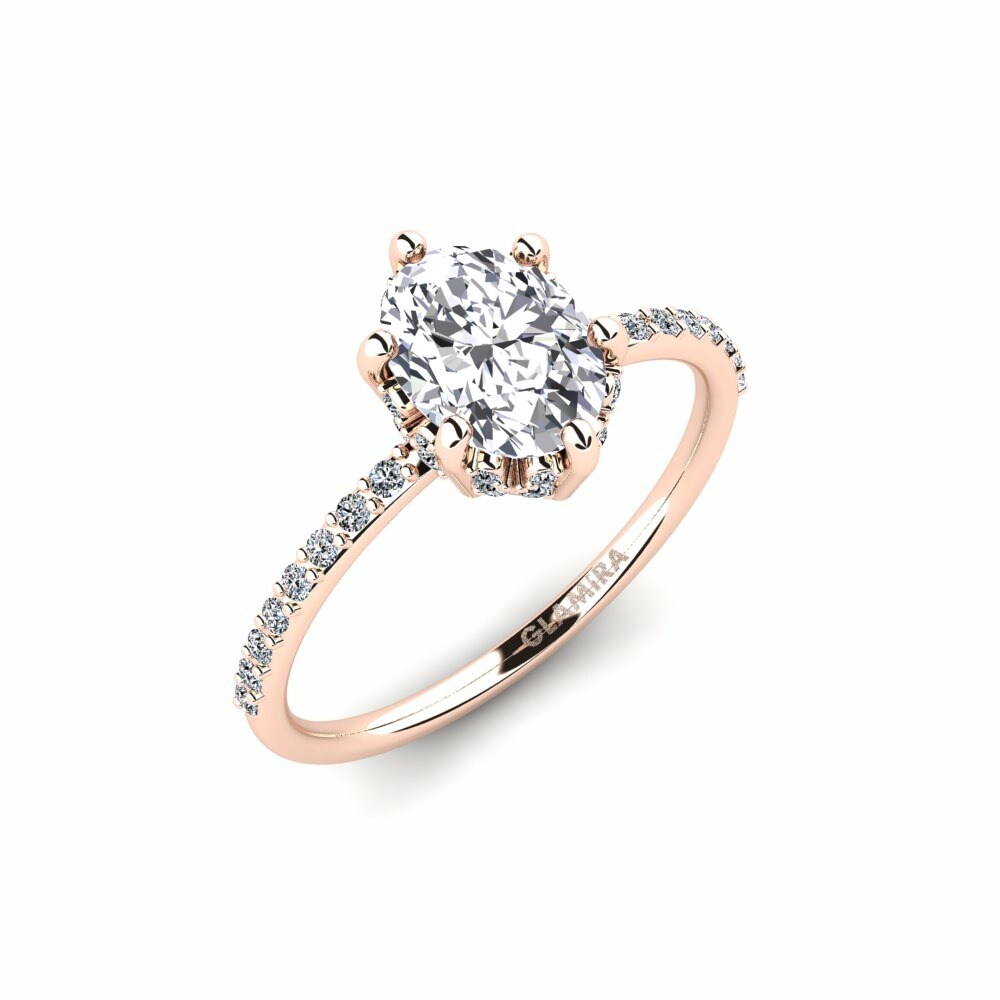 Exclusive Engagement Rings Firebian 585 Rose Gold Lab Grown Diamond