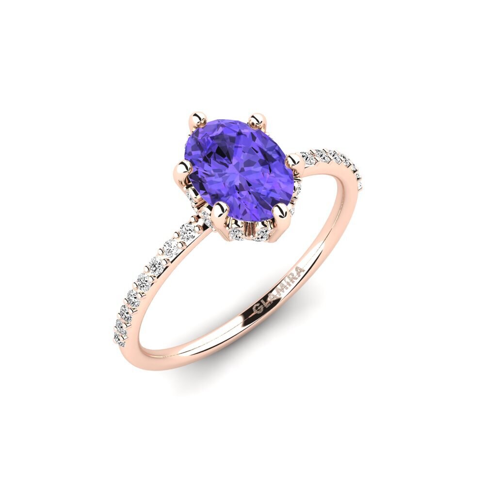 Tanzanita Anillo de compromiso Firebian