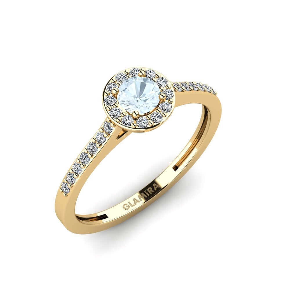 Aquamarine Engagement Ring Lumini