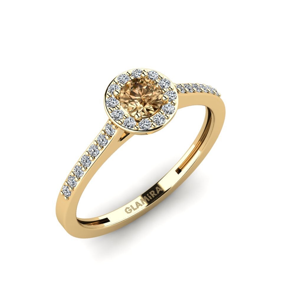 Brauner Diamant Verlobungsring Lumini