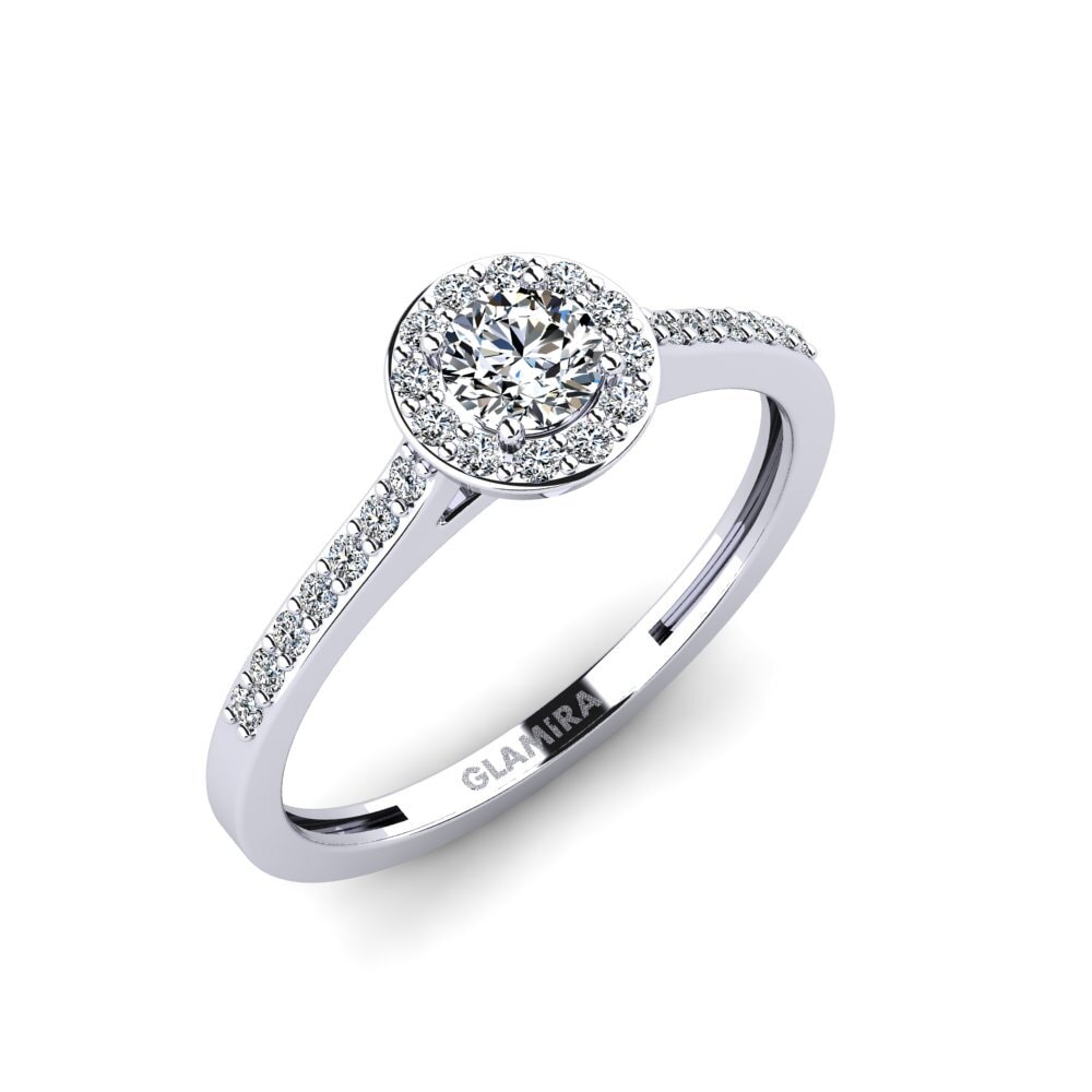 9ct White Gold Engagement Ring Lumini