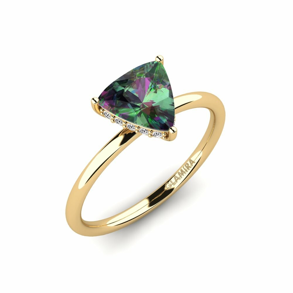 Mystic Topaz Engagement Ring Mosallas