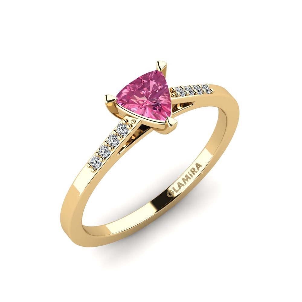 Pink Tourmaline Engagement Ring Nopalle