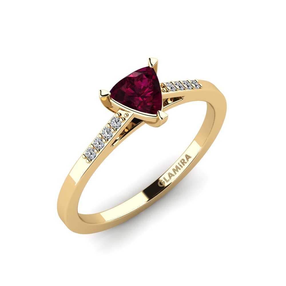 Rhodolite Garnet Engagement Ring Nopalle