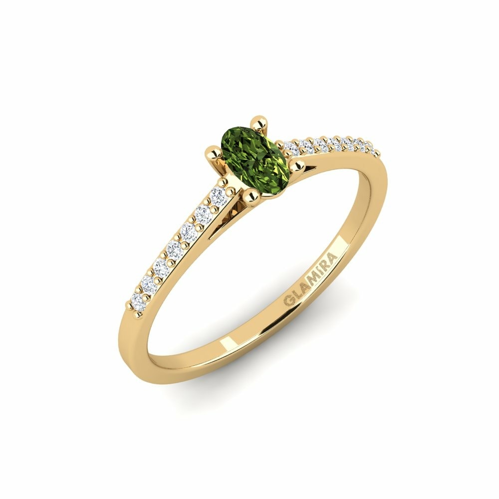 Green Sapphire Engagement Ring Ocorie