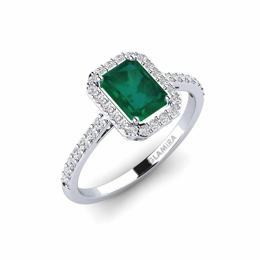 Emerald Engagement Ring Pastolisa