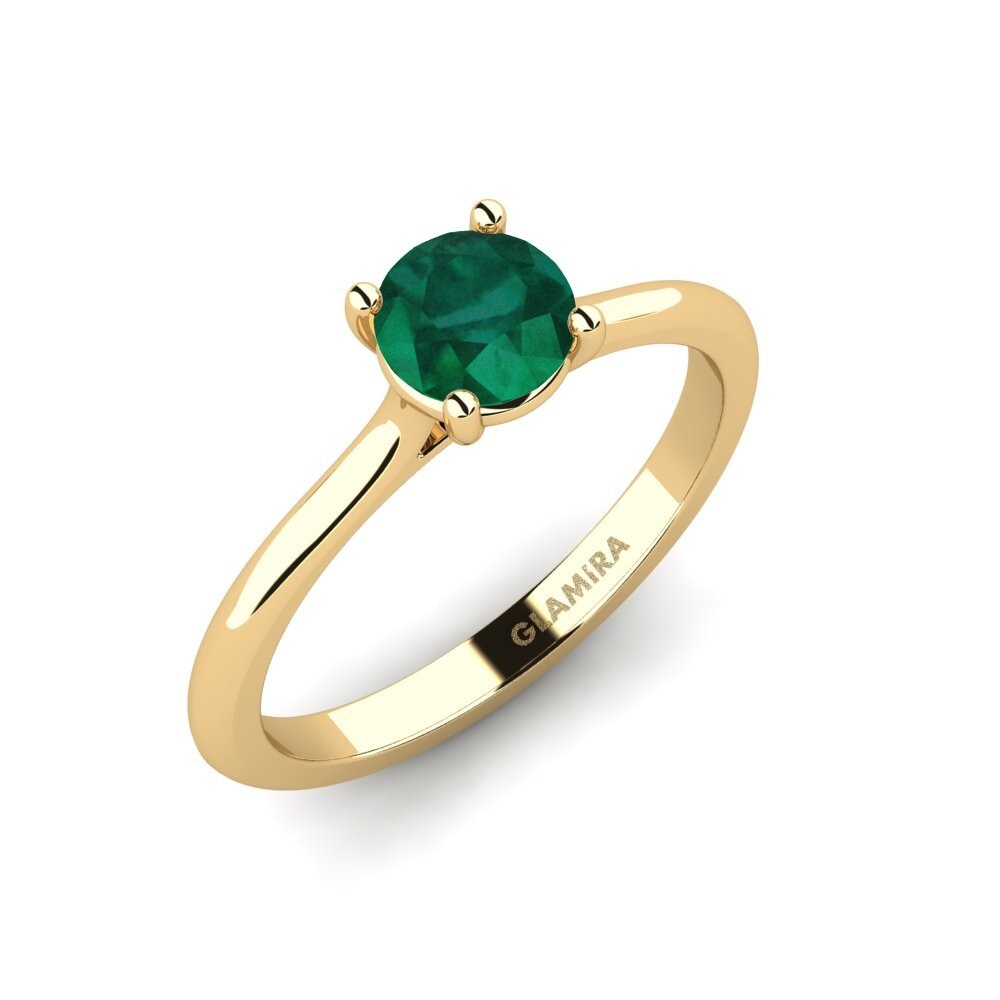 Emerald Engagement Ring Pavon