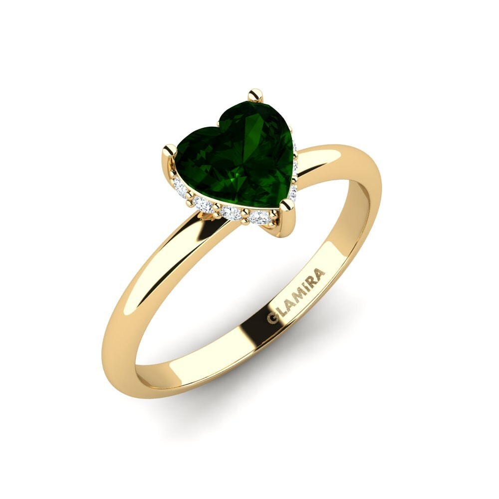 Green Tourmaline Engagement Ring Saiorsa