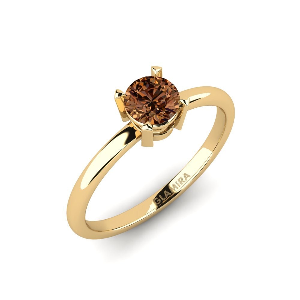 Brown Diamond Engagement Ring Sora