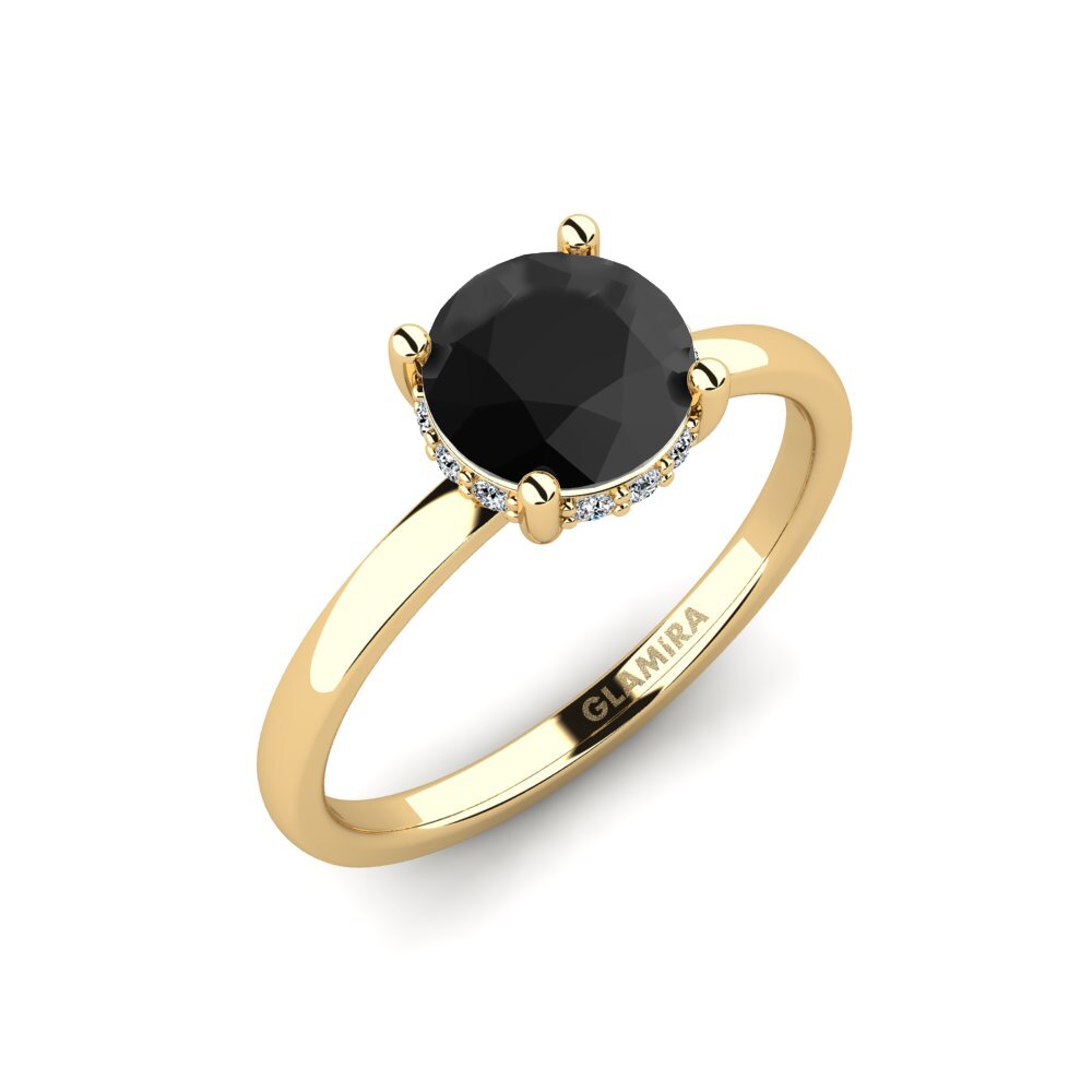 Black Diamond Engagement Ring Vennis