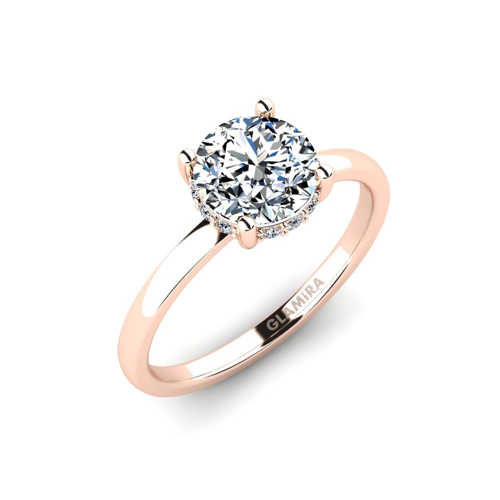 Or rose 585 Bague de fiançailles Vennis