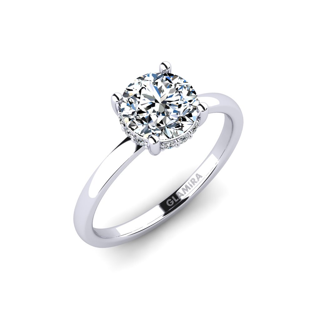 14k White Gold Engagement Ring Vennis