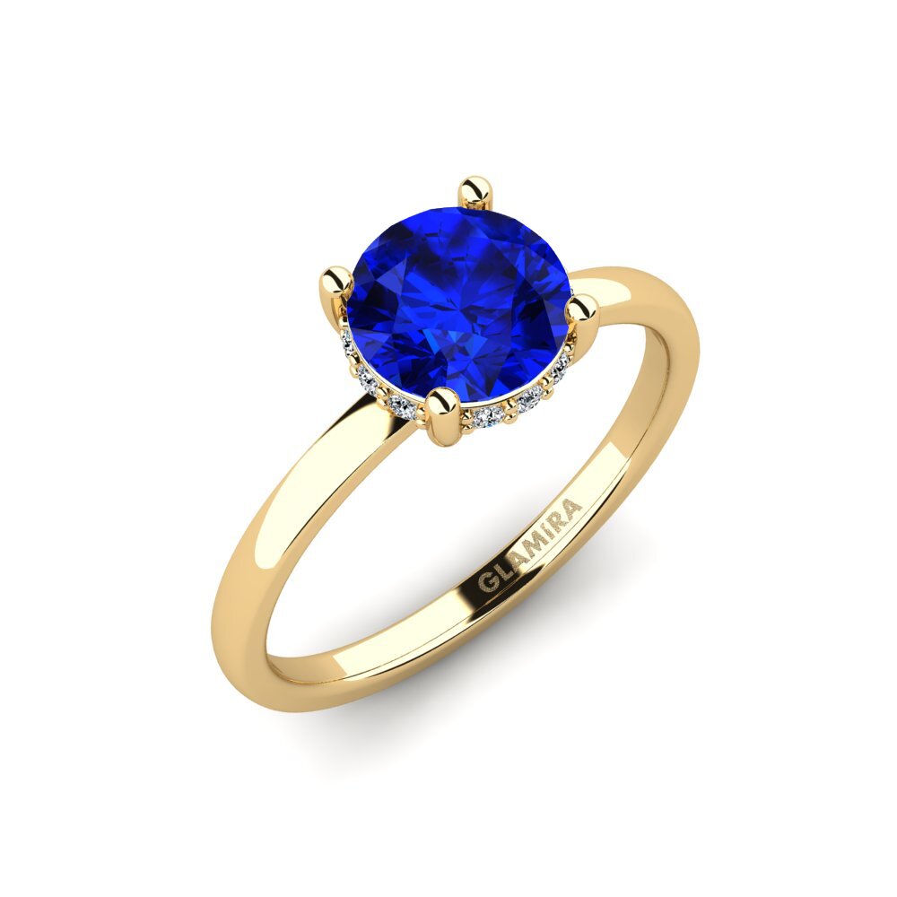 Đá Emerald (Đá nhân tạo) Nhẫn đính hôn Vennis