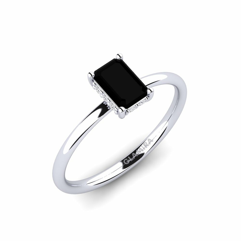 Black Onyx Engagement Ring Wulden