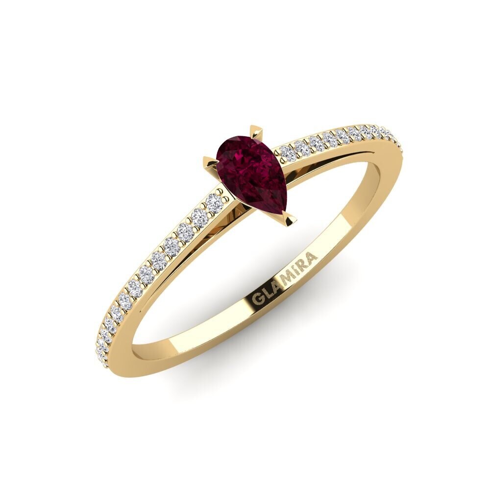 Rhodolite Garnet Engagement Ring Zaney