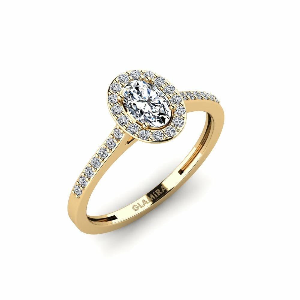 14k Yellow Gold Engagement Ring Zonel