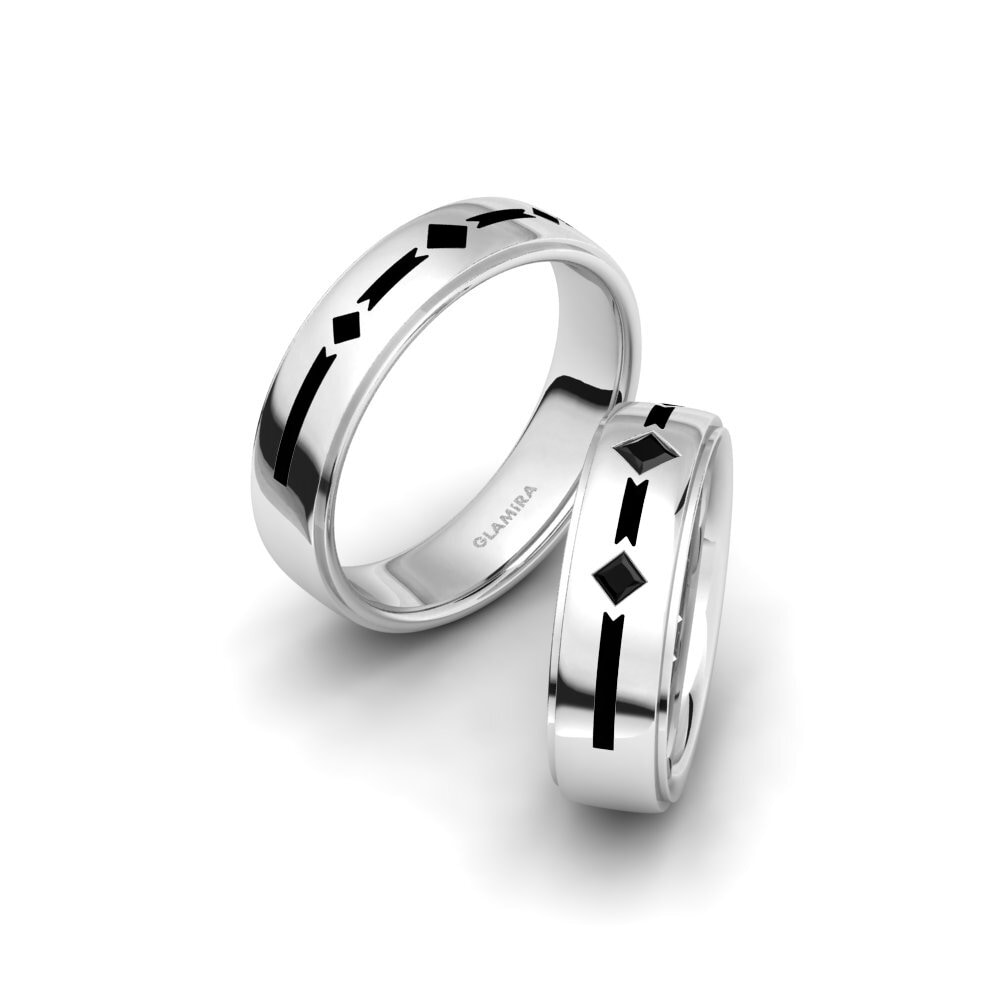 黑瑪瑙 結婚戒指 Glamorous Dimension 6 mm