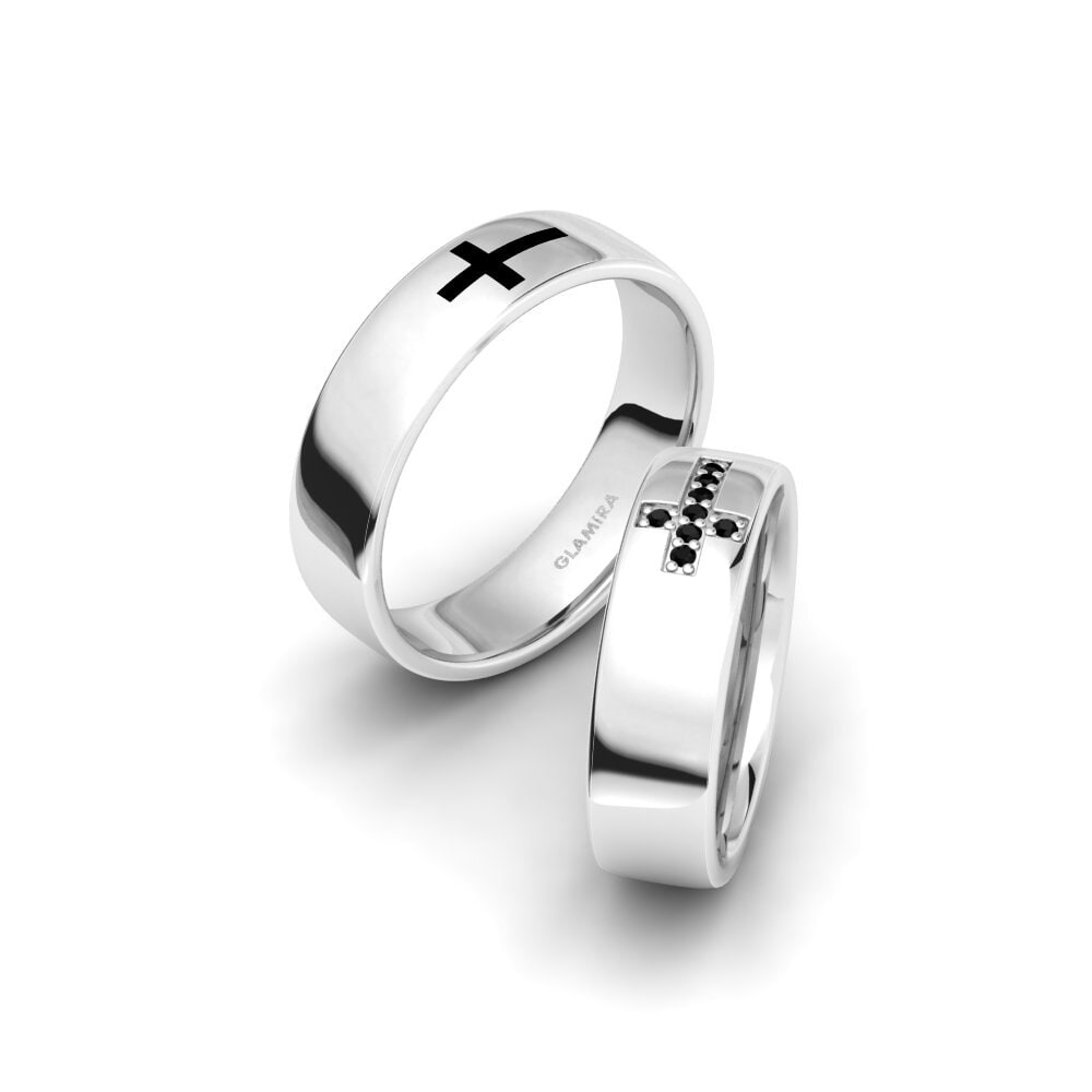 Black Onyx Wedding Ring Glamorous Logic 6 mm