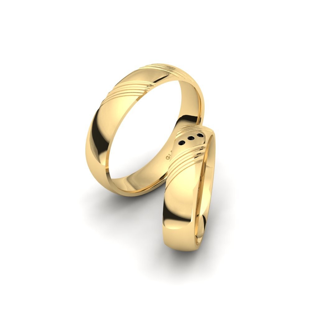 Black Onyx Wedding Ring Glamorous Mind 5 mm