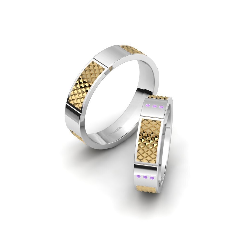 紫水晶 結婚戒指 Glamorous Possar 5 mm
