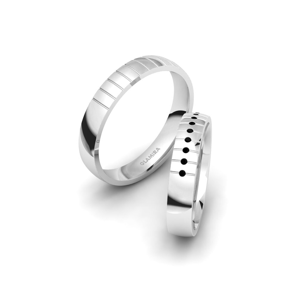 Black Diamond Wedding Ring Winsome Charm 4 mm