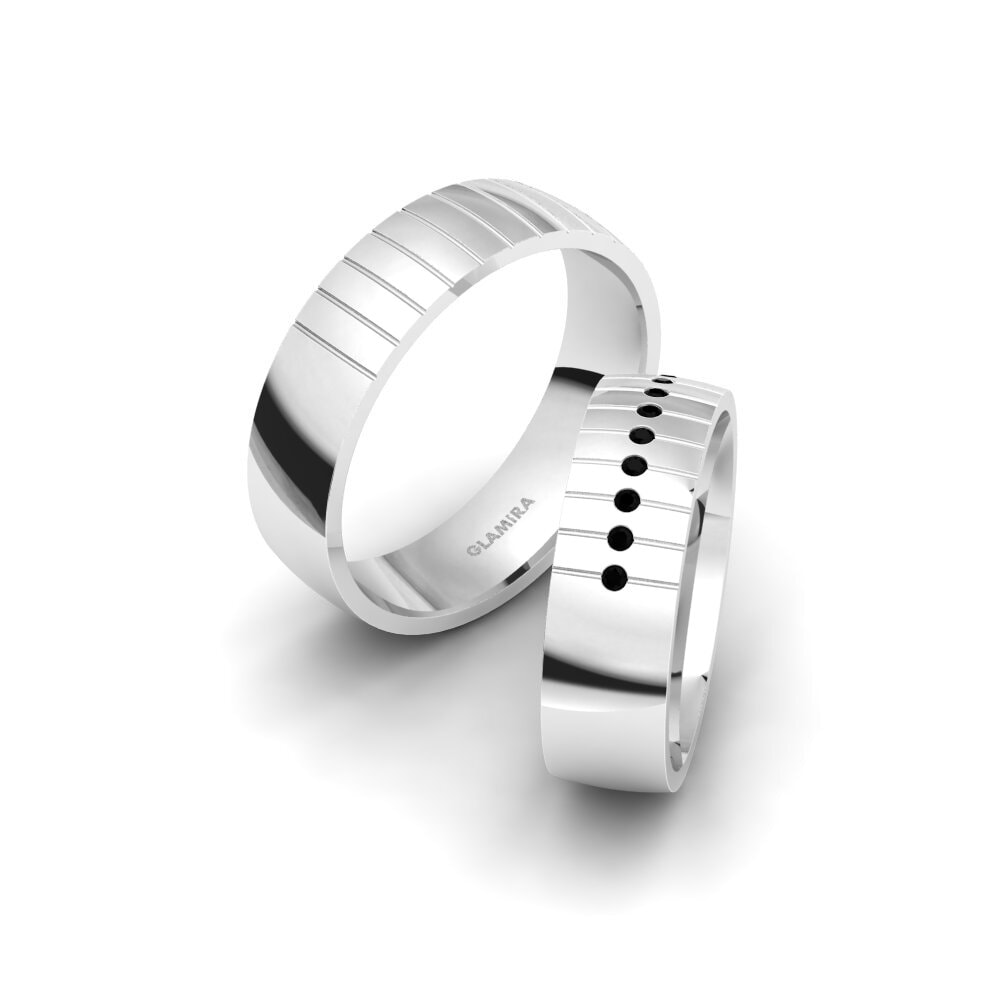 Black Diamond Wedding Ring Winsome Charm 6 mm