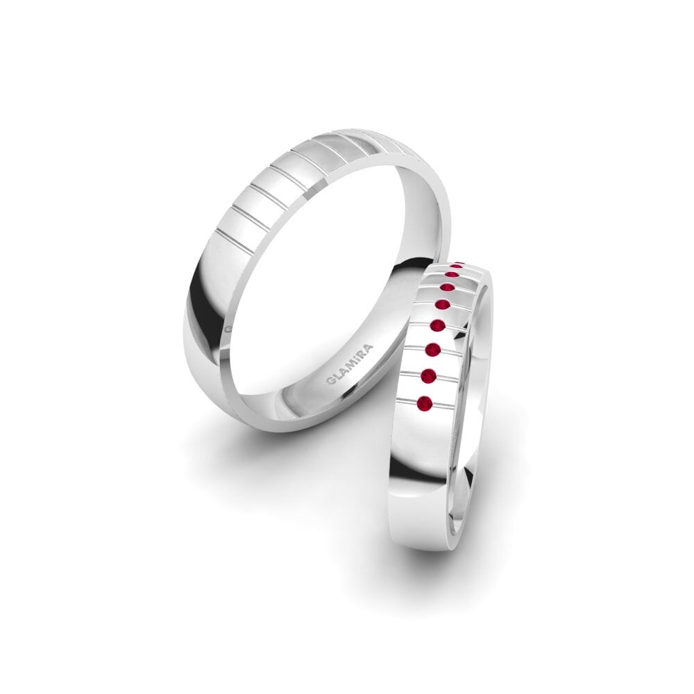 Ruby Wedding Ring Winsome Charm 4 mm