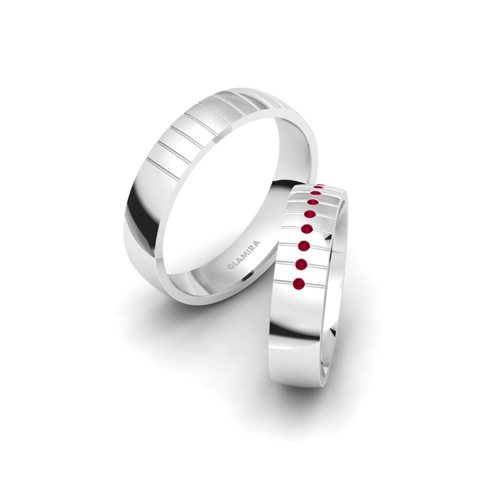 Ruby Wedding Ring Winsome Charm 5 mm