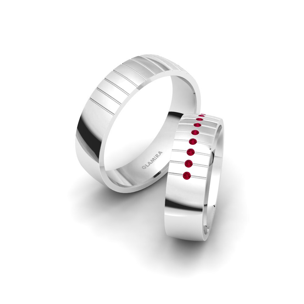 Ruby Wedding Ring Winsome Charm 6 mm