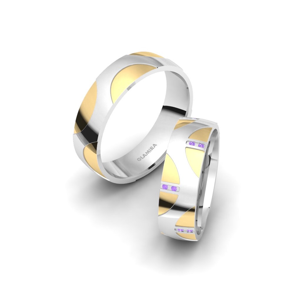 紫水晶 結婚戒指 Winsome Sign 6 mm